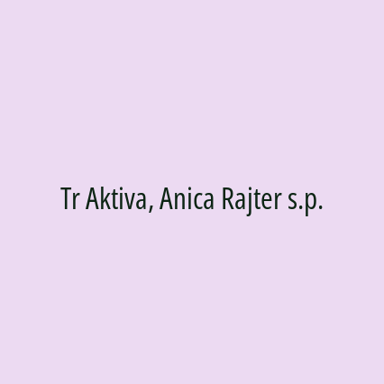 Tr Aktiva, Anica Rajter s.p. - Logotip