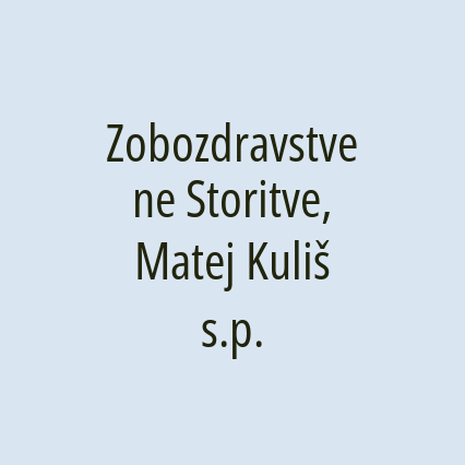 Zobozdravstvene Storitve, Matej Kuliš s.p. - Logotip