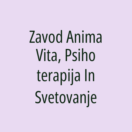 Zavod Anima Vita, Psihoterapija In Svetovanje - Logotip