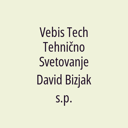 Vebis Tech Tehnično Svetovanje David Bizjak s.p. - Logotip