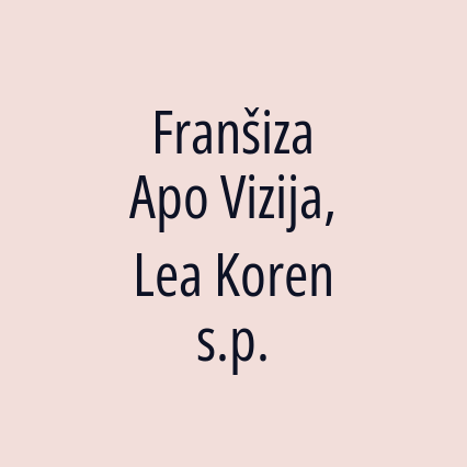 Franšiza Apo Vizija, Lea Koren s.p. - Logotip