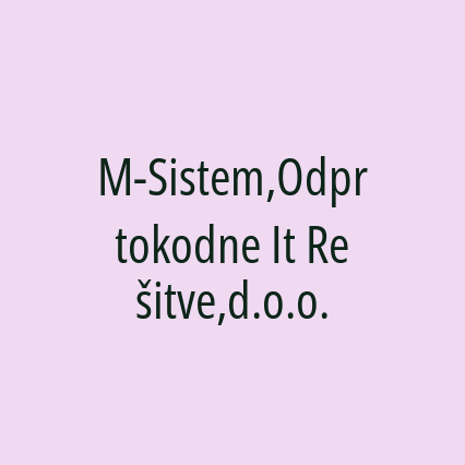 M-Sistem,Odprtokodne It Rešitve,d.o.o. - Logotip