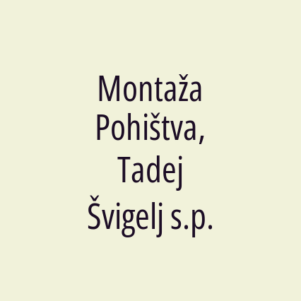 Montaža Pohištva, Tadej Švigelj s.p. - Logotip