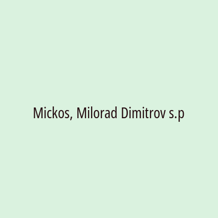 Mickos, Milorad Dimitrov s.p