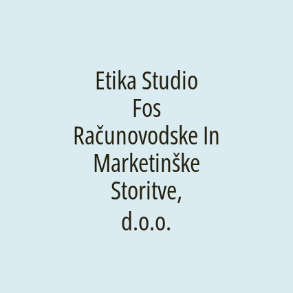 Etika Studio Fos Računovodske In Marketinške Storitve, d.o.o. - Logotip