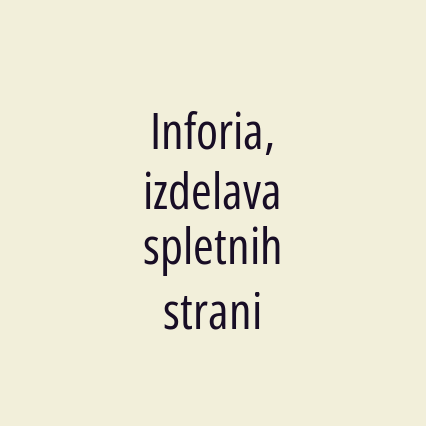 Inforia, izdelava spletnih strani