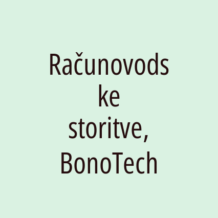 Računovodske storitve, BonoTech