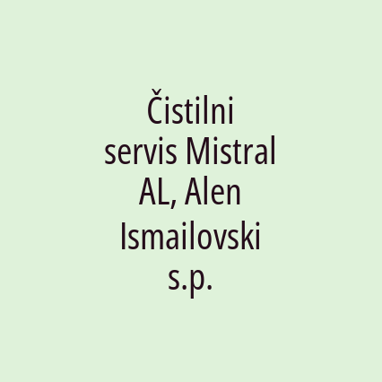 Čistilni servis Mistral AL, Alen Ismailovski s.p. - Logotip