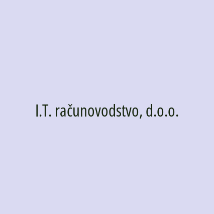 I.T. računovodstvo, d.o.o.