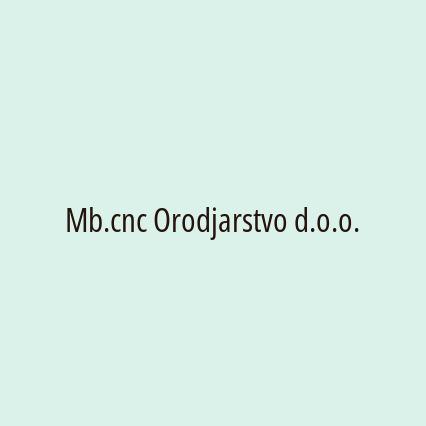 Mb.cnc Orodjarstvo d.o.o. - Logotip