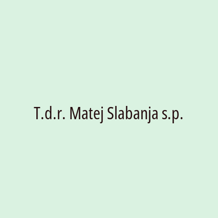 T.d.r. Matej Slabanja s.p. - Logotip