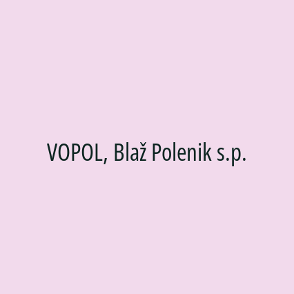 VOPOL, Blaž Polenik s.p. - Logotip