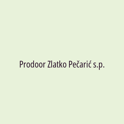 Prodoor Zlatko Pečarić s.p. - Logotip