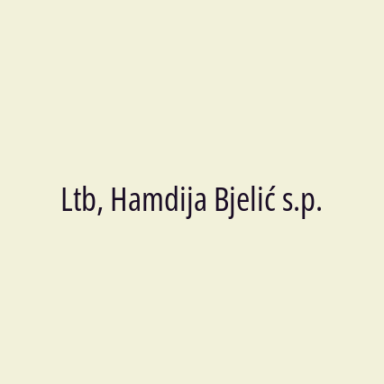 Ltb, Hamdija Bjelić s.p.