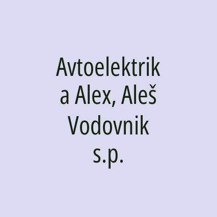 Avtoelektrika Alex, Aleš Vodovnik s.p.