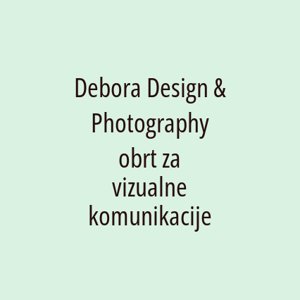 Debora Design & Photography obrt za vizualne komunikacije