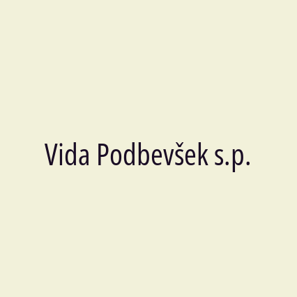 Vida Podbevšek s.p.