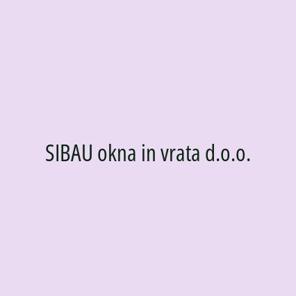 SIBAU okna in vrata d.o.o. - Logotip