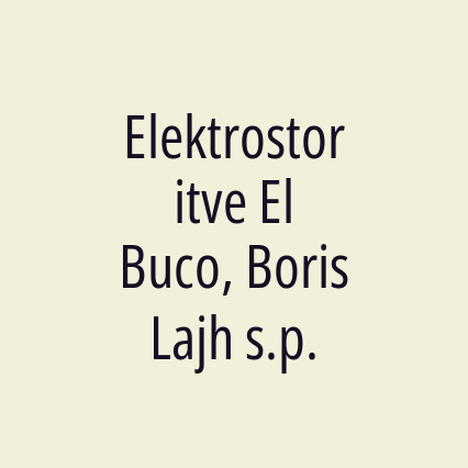 Elektrostoritve El Buco, Boris Lajh s.p. - Logotip