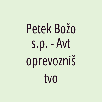 Petek Božo s.p. - Avtoprevozništvo - Logotip