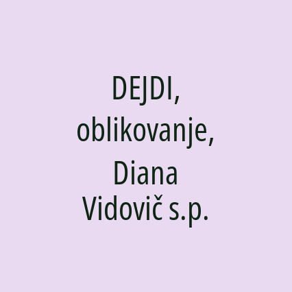 DEJDI, oblikovanje, Diana Vidovič s.p. - Logotip