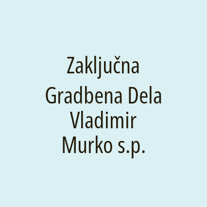 Zaključna Gradbena Dela Vladimir Murko s.p. - Logotip