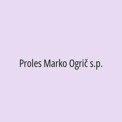 Proles Marko Ogrič s.p. - Logotip