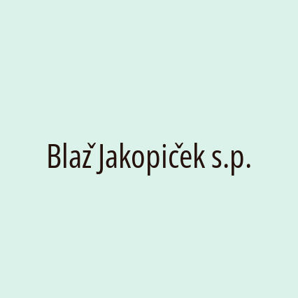 Blaž Jakopiček s.p. - Logotip