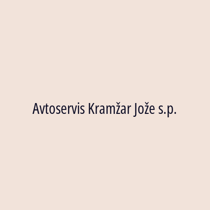 Avtoservis Kramžar Jože s.p.