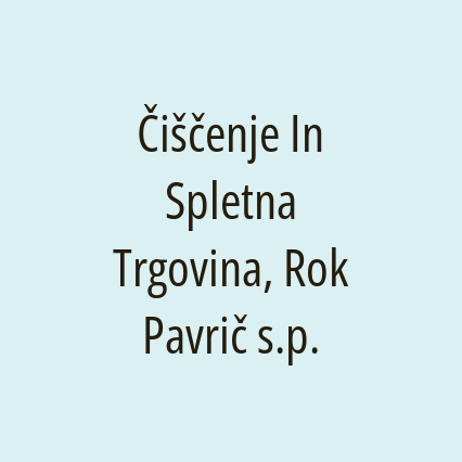 Čiščenje In Spletna Trgovina, Rok Pavrič s.p. - Logotip