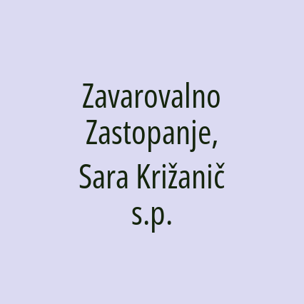 Zavarovalno Zastopanje, Sara Križanič s.p.