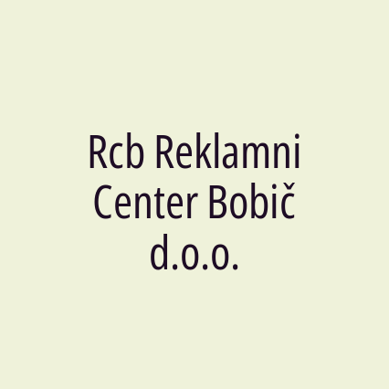 Rcb Reklamni Center Bobič d.o.o. - Logotip