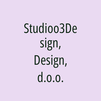 Studioo3Design, Design, d.o.o. - Logotip