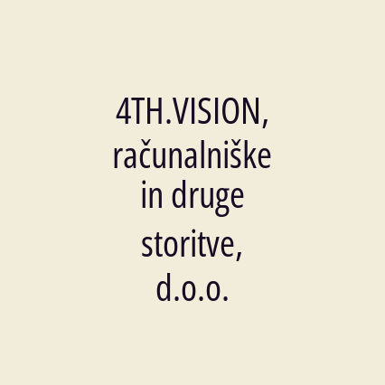 4TH.VISION, računalniške in druge storitve, d.o.o. - Logotip