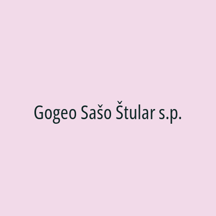 Gogeo Sašo Štular s.p.