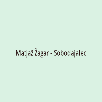 Matjaž Žagar - Sobodajalec