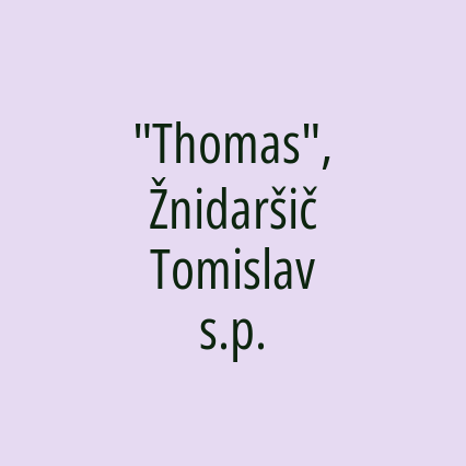 "Thomas", Žnidaršič Tomislav s.p. - Logotip