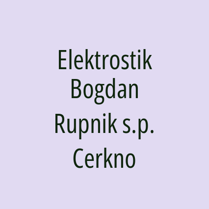 Elektrostik Bogdan Rupnik s.p. Cerkno - Logotip