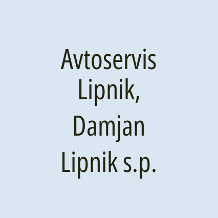 Avtoservis Lipnik, Damjan Lipnik s.p.