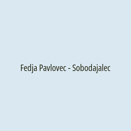 Fedja Pavlovec - Sobodajalec