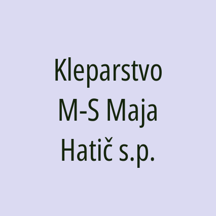 Kleparstvo M-S Maja Hatič s.p.