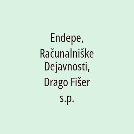 Endepe, Računalniške Dejavnosti, Drago Fišer s.p.