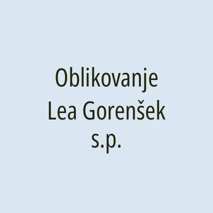 Oblikovanje Lea Gorenšek s.p. - Logotip