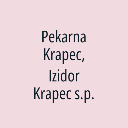 Pekarna Krapec, Izidor Krapec s.p. - Logotip