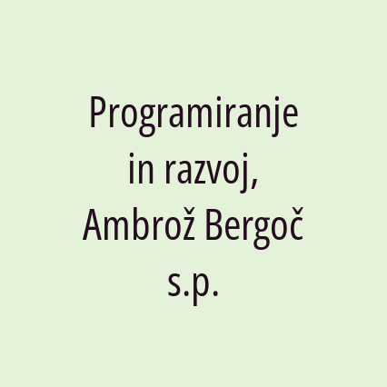 Programiranje in razvoj, Ambrož Bergoč s.p. - Logotip