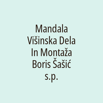 Mandala Višinska Dela In Montaža Boris Šašić s.p. - Logotip