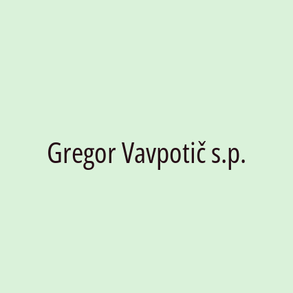 Gregor Vavpotič s.p. - Logotip