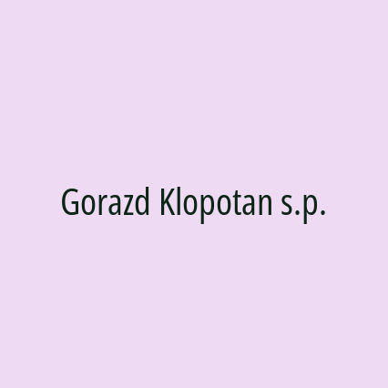 Gorazd Klopotan s.p.