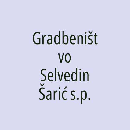 Gradbeništvo Selvedin Šarić s.p.