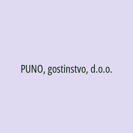 PUNO, gostinstvo, d.o.o. - Logotip